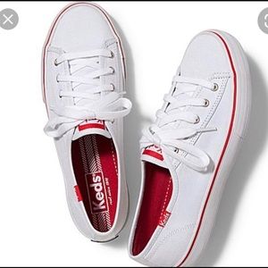 Keds white & red sneakers